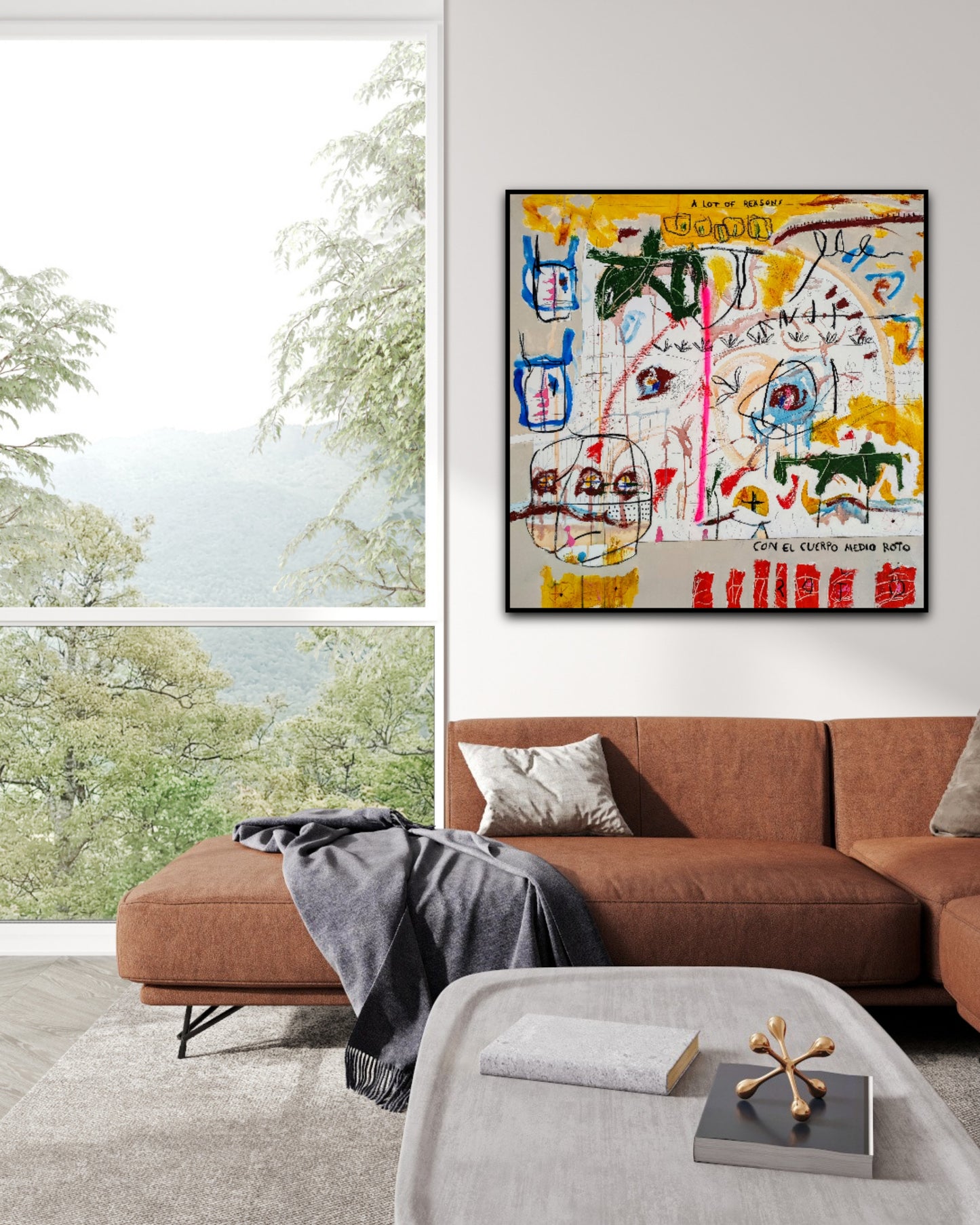 Con el cuerpo medio roto