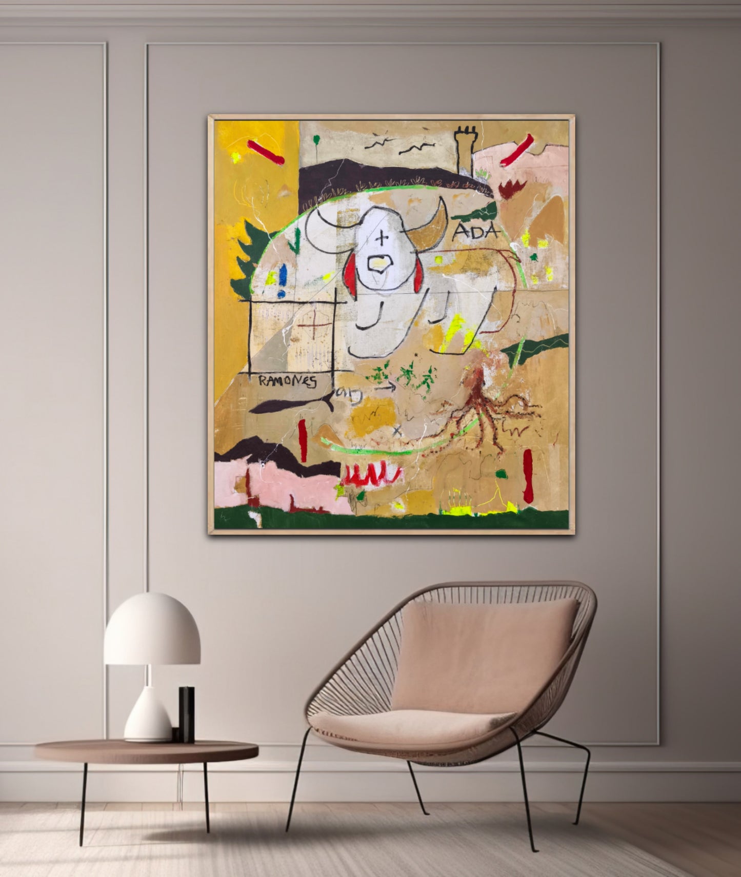 The dog with the red ears