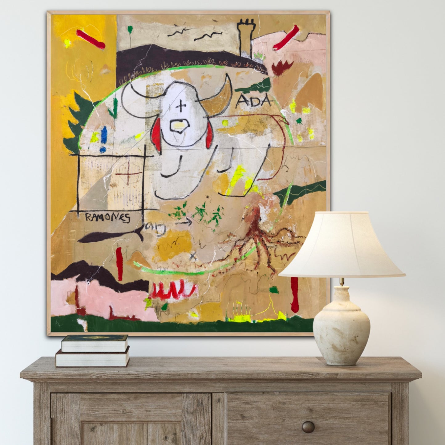 The dog with the red ears