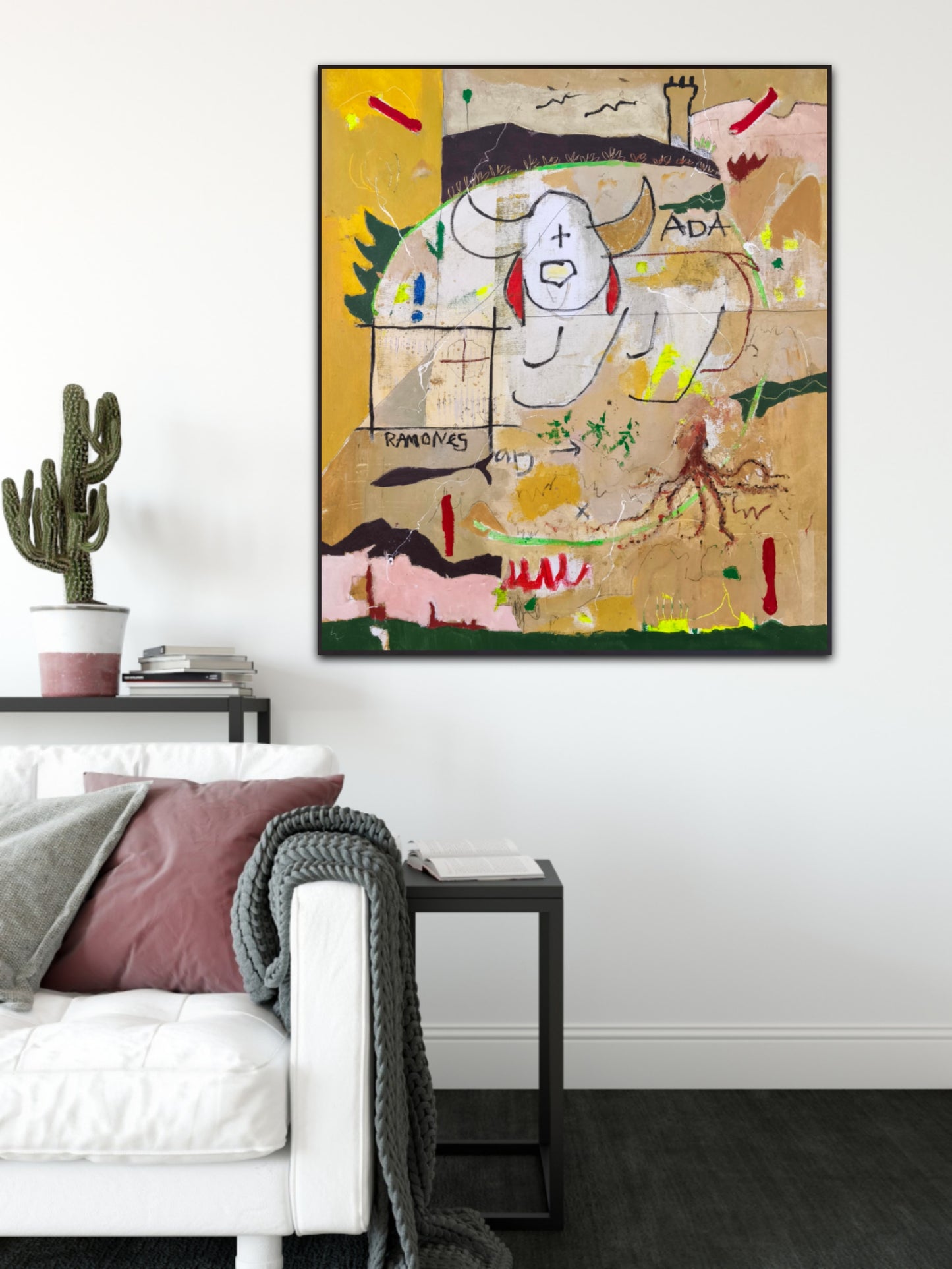 The dog with the red ears