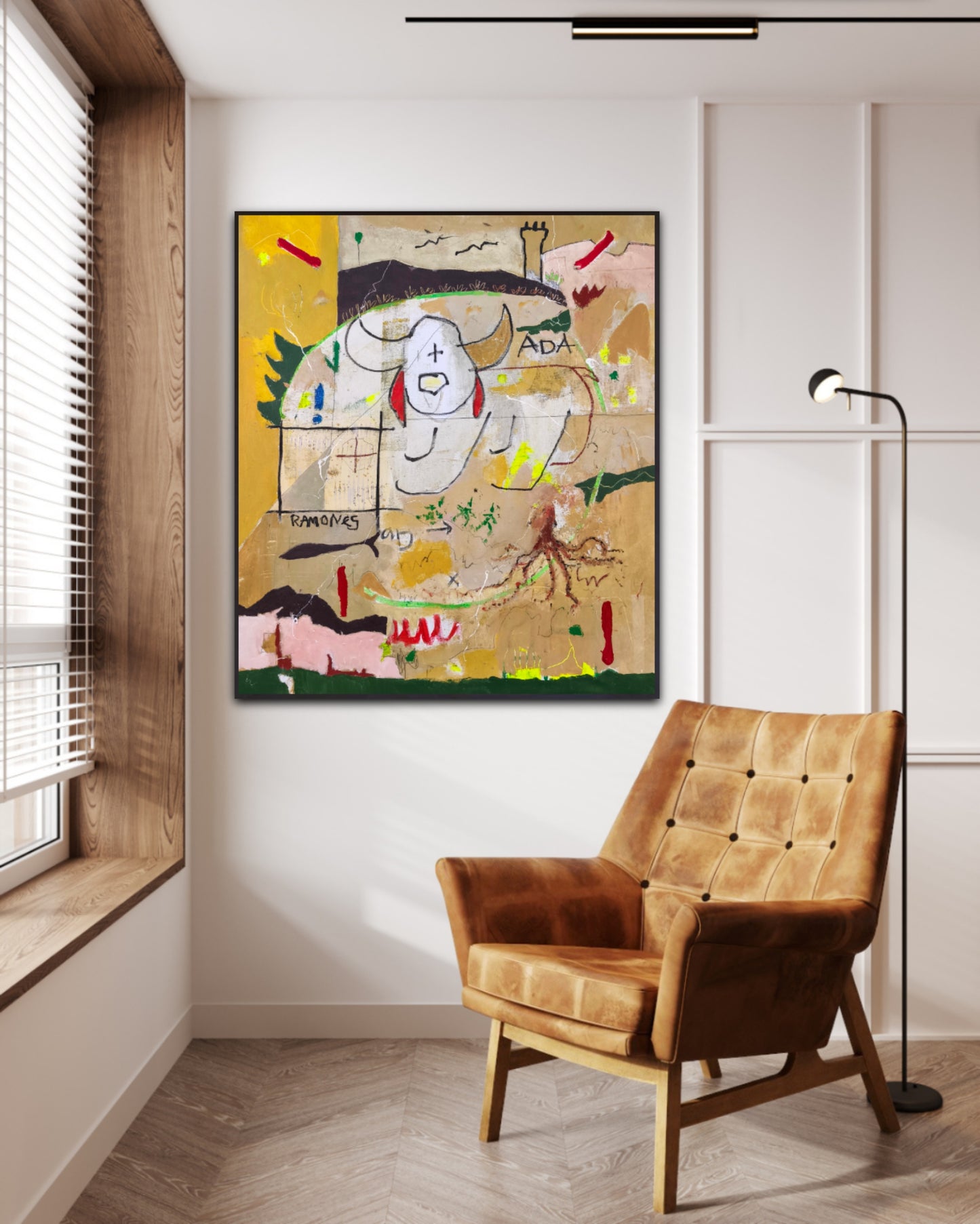 The dog with the red ears