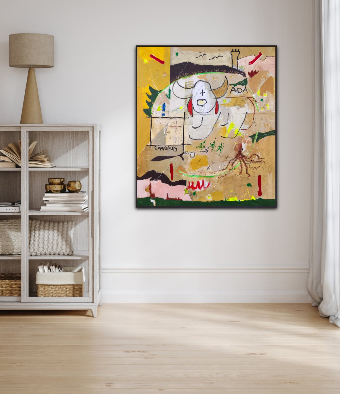 The dog with the red ears