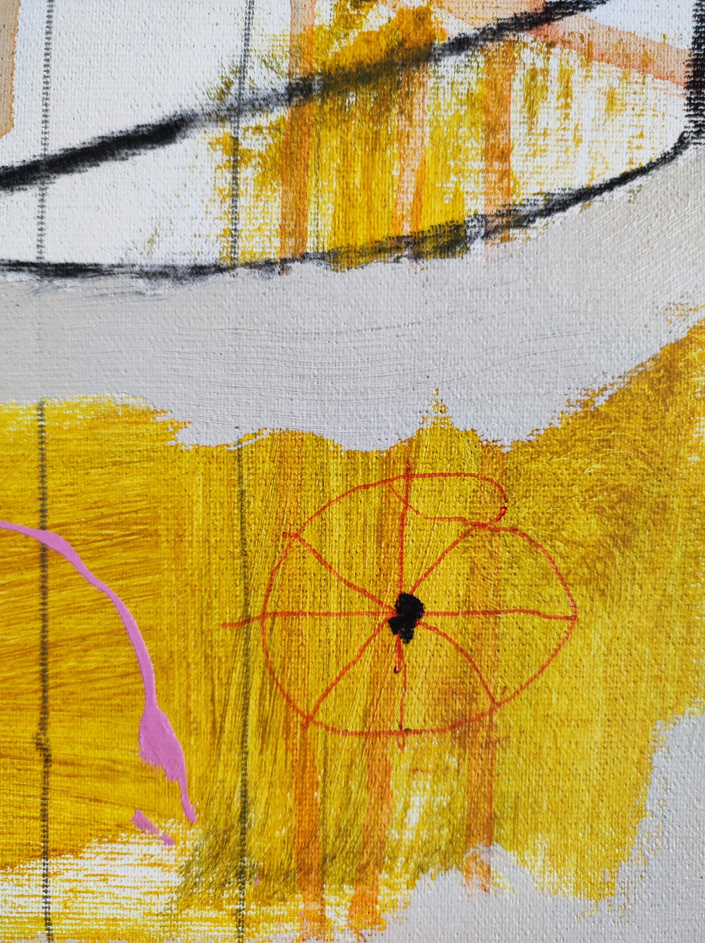 Con el cuerpo medio roto