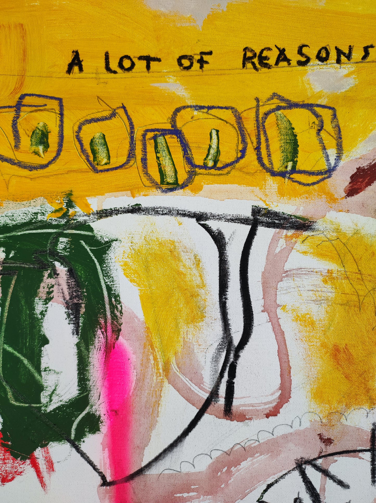 Con el cuerpo medio roto