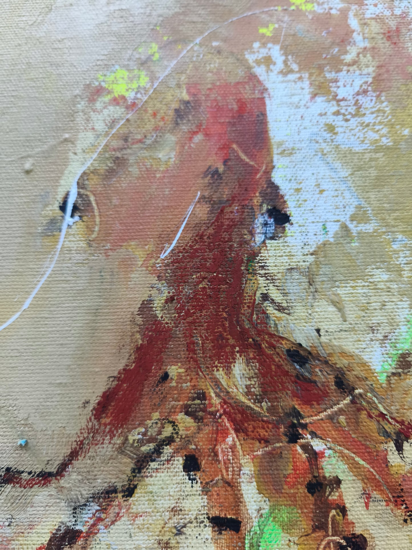 The dog with the red ears