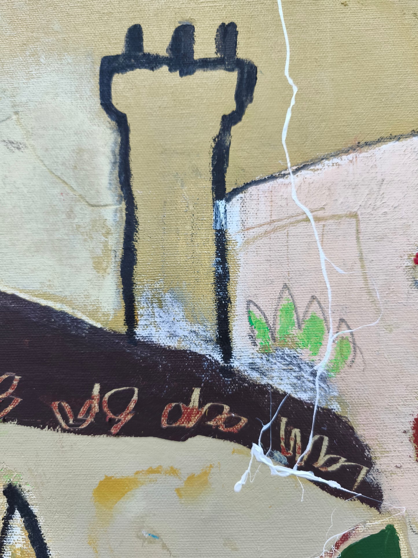 The dog with the red ears