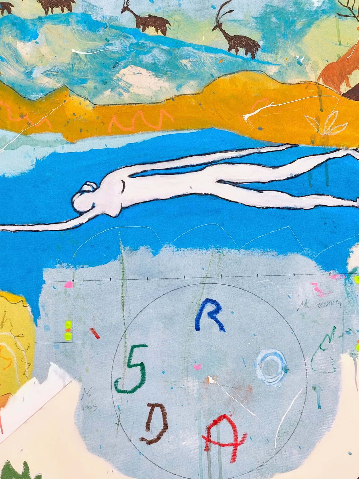 Behind the landscape