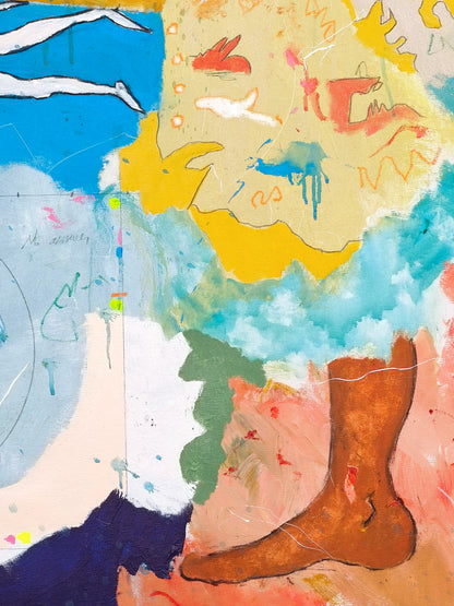 Behind the landscape