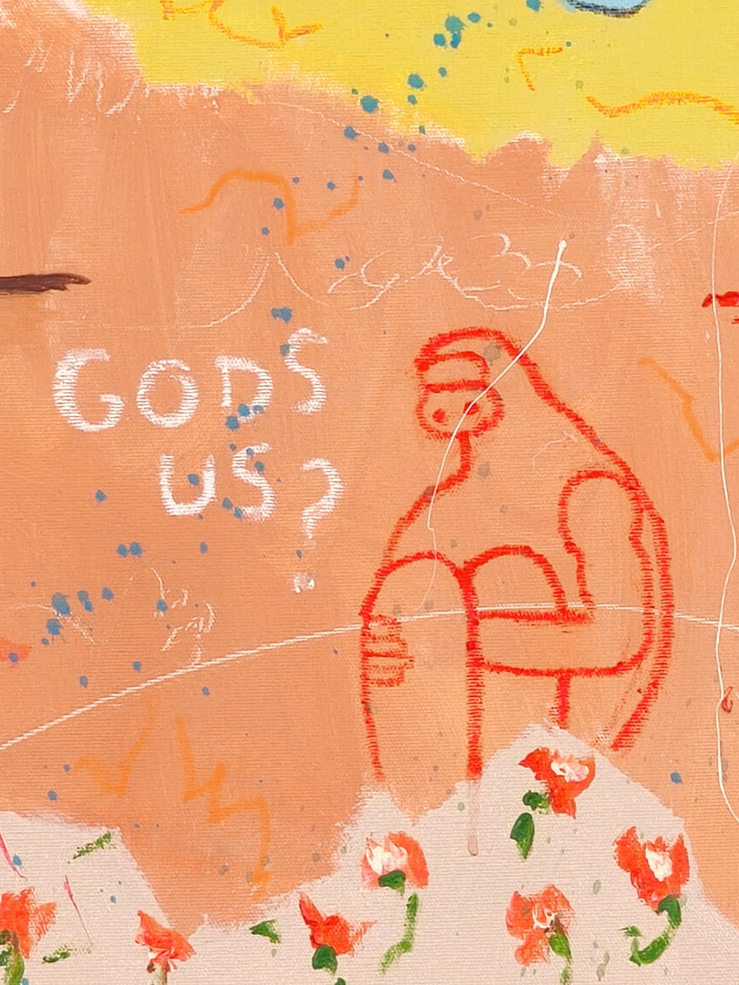 Behind the landscape