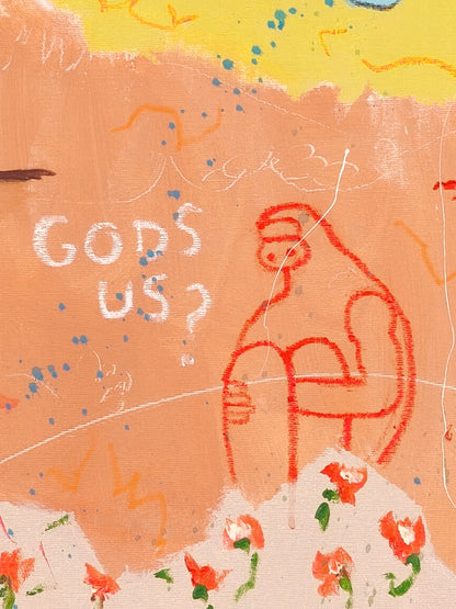 Behind the landscape