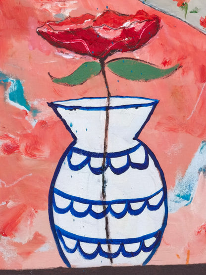 Behind the landscape