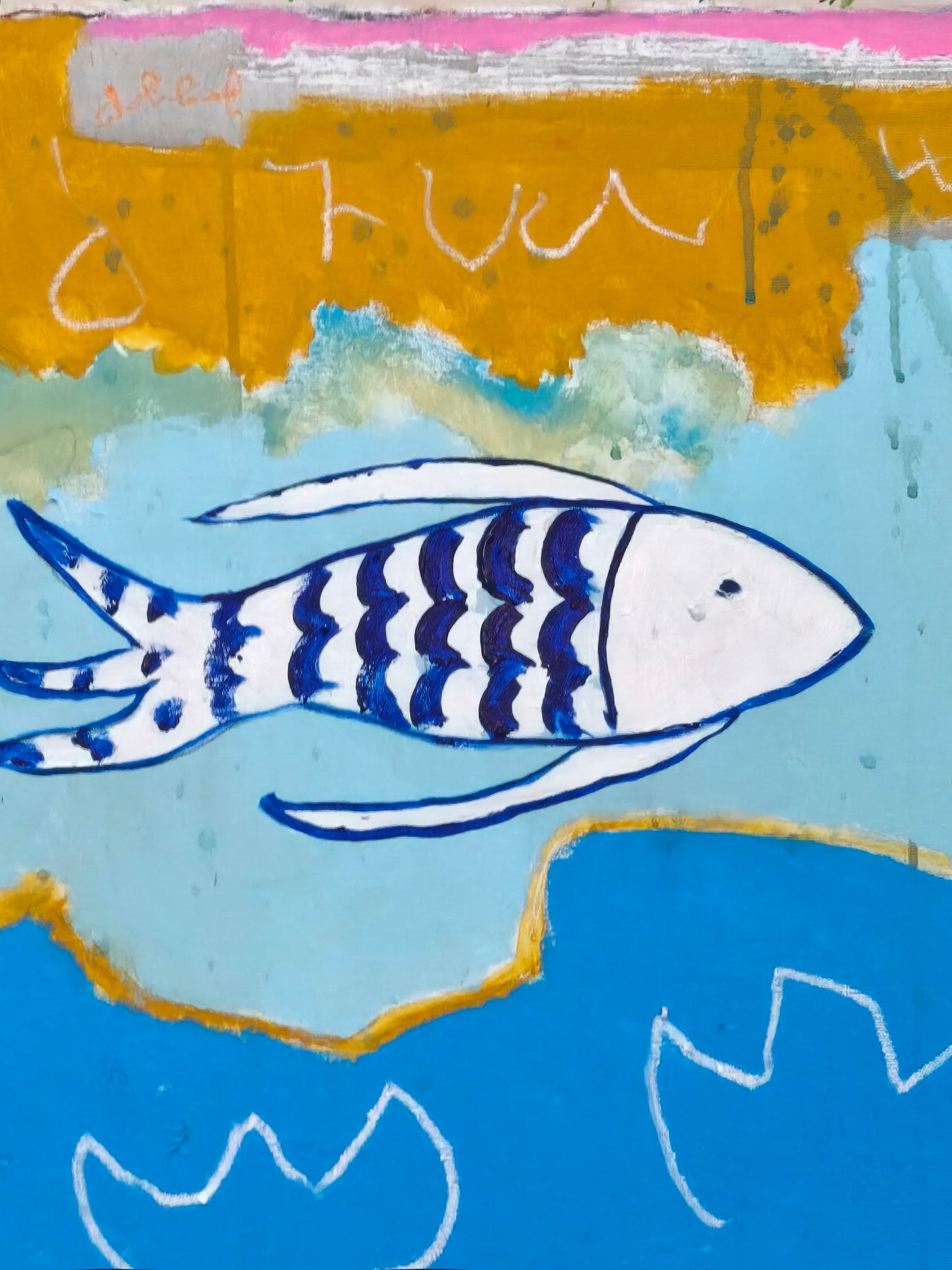 Behind the landscape