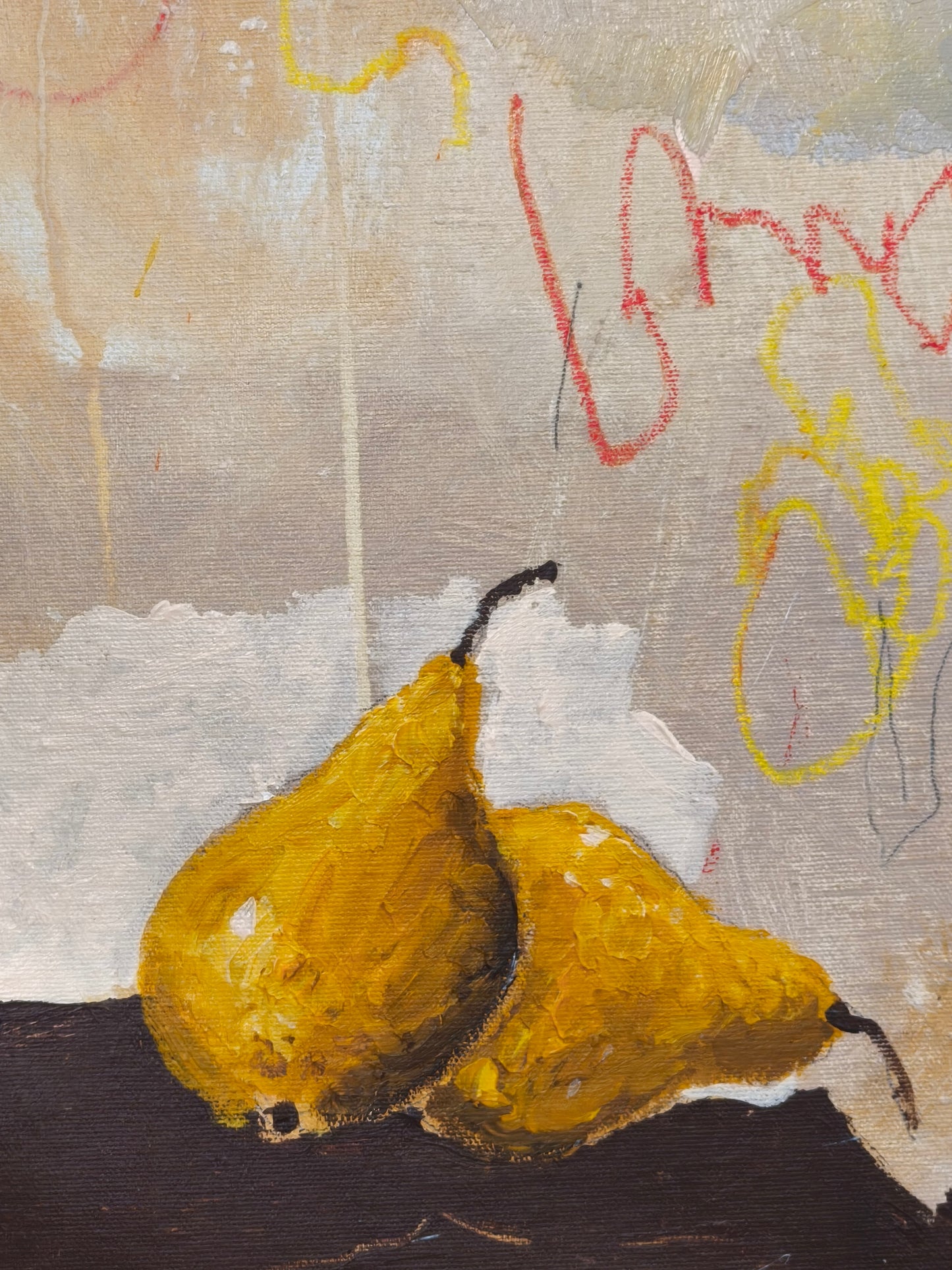 Bird and pear