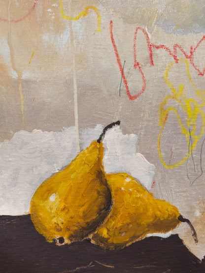 Bird and pear